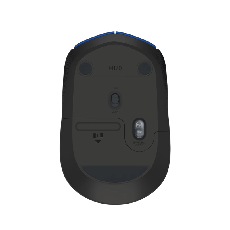 Logitech Mouse inalambrico plug and play azul m170