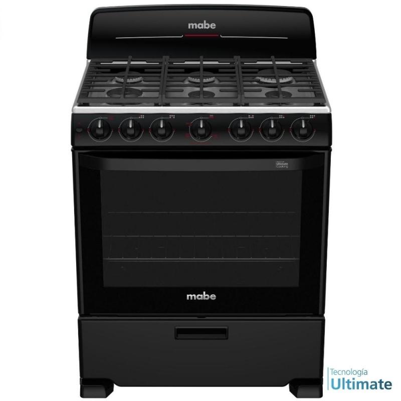 MABE ESTUFA DE 30" A GAS 6 QUEMADORES EM7658BFIN