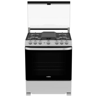 MABE ESTUFA DE 30" A GAS 6 QUEMADORES COLOR PLATA EMH7602