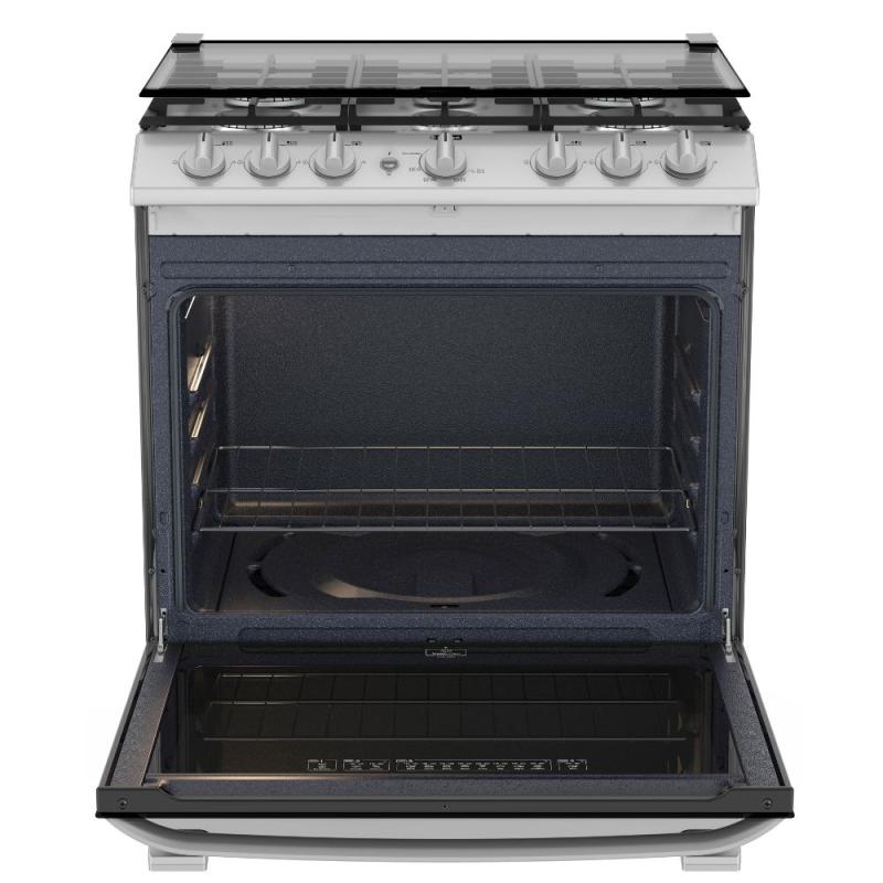 MABE ESTUFA DE 30" A GAS 6 QUEMADORES COLOR PLATA EMH7602