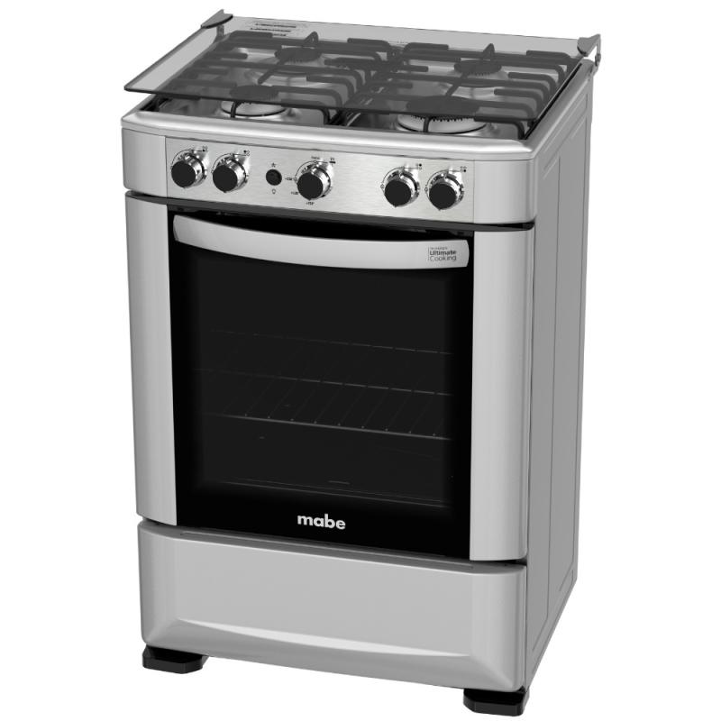 MABE ESTUFA A GAS DE 24" 4 QUEMADORES EMA6030SG
