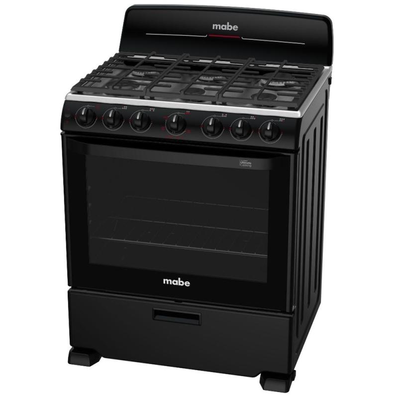 MABE ESTUFA DE 30" A GAS 6 QUEMADORES EM7658BFIN