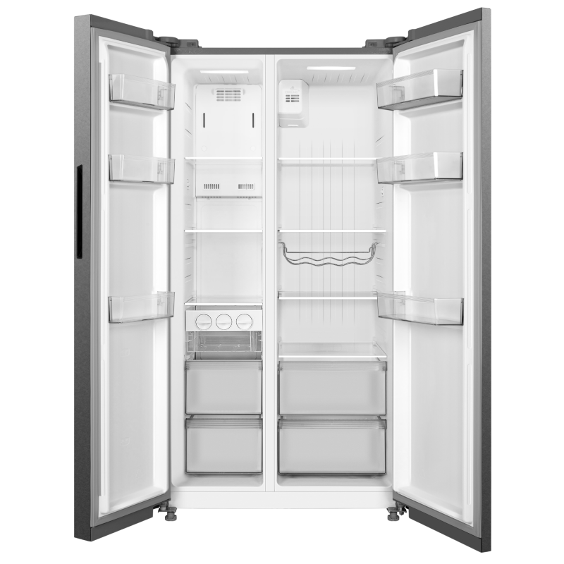 Midea Refrigerador de 19.6cuft side by side inverter quattro wi-fi mdrs710fgm