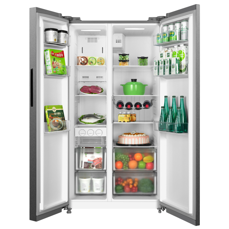 Midea Refrigerador de 19.6cuft side by side inverter quattro wi-fi mdrs710fgm