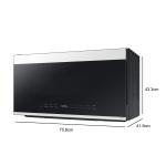 Samsung Microondas bespoke empotrable de 2.1cuft con auto dimming glass
