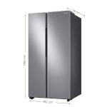 SAMSUNG REFRIGERADOR SIDE BY SIDE DE 22.8CUFT COLOR SILVER MIRROR RS23T5B00