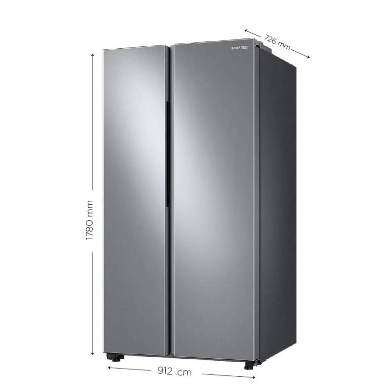 SAMSUNG REFRIGERADOR SIDE BY SIDE DE 22.8CUFT COLOR SILVER MIRROR RS23T5B00