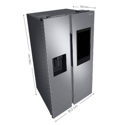Samsung Refrigerador side by side de 21.5cuft con tablero familiar rs22a5561