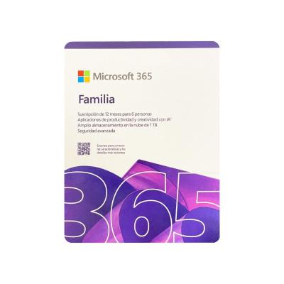 MICROSOFT OFFICE 365 FAMILIAR 12 MESES 6 DISPOSITIVOS