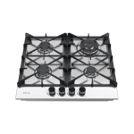 DRIJA ESTUFA EMPOTRABLE A GAS DE 58CM 4 QUEMADORES CON PLANCHA DE HIERRO MILAN60