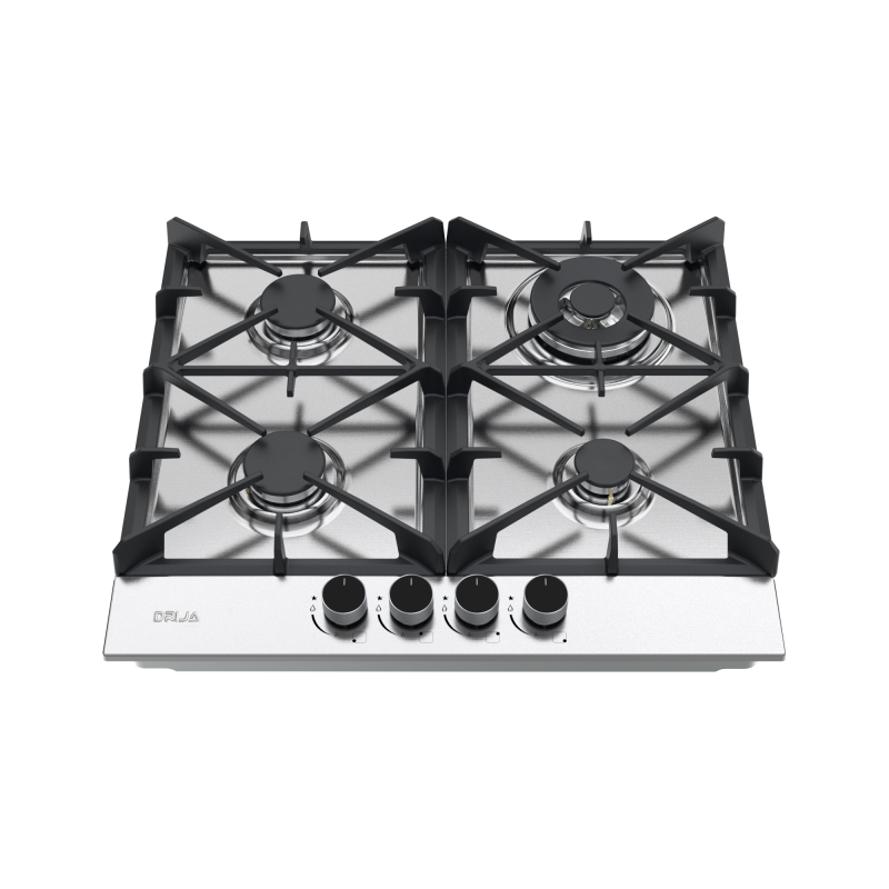 DRIJA ESTUFA EMPOTRABLE A GAS DE 58CM 4 QUEMADORES CON PLANCHA DE HIERRO MILAN60