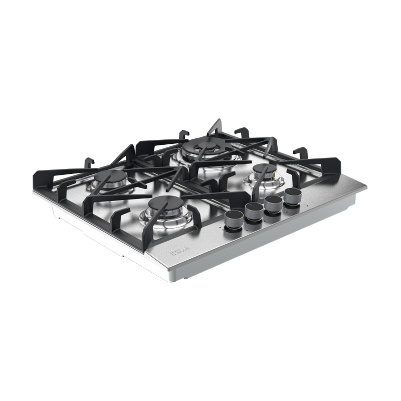 DRIJA ESTUFA EMPOTRABLE A GAS DE 58CM 4 QUEMADORES CON PLANCHA DE HIERRO MILAN60