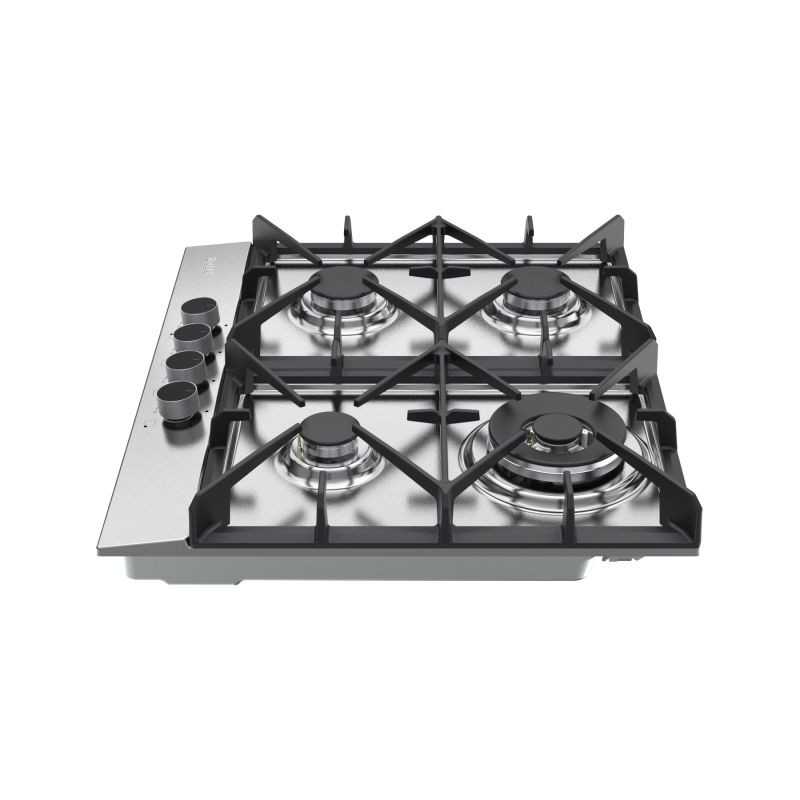 DRIJA ESTUFA EMPOTRABLE A GAS DE 58CM 4 QUEMADORES CON PLANCHA DE HIERRO MILAN60