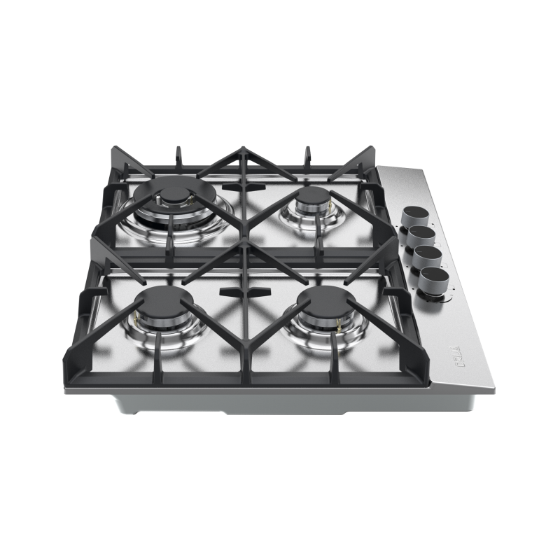 DRIJA ESTUFA EMPOTRABLE A GAS DE 58CM 4 QUEMADORES CON PLANCHA DE HIERRO MILAN60