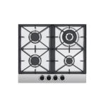 DRIJA ESTUFA EMPOTRABLE A GAS DE 58CM 4 QUEMADORES CON PLANCHA DE HIERRO MILAN60