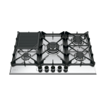 DRIJA ESTUFA EMPOTRABLE DE 76CM A GAS 5 QUEMADORES MILAN76