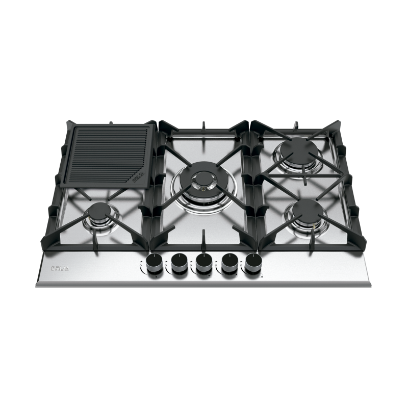 DRIJA ESTUFA EMPOTRABLE DE 76CM A GAS 5 QUEMADORES MILAN76