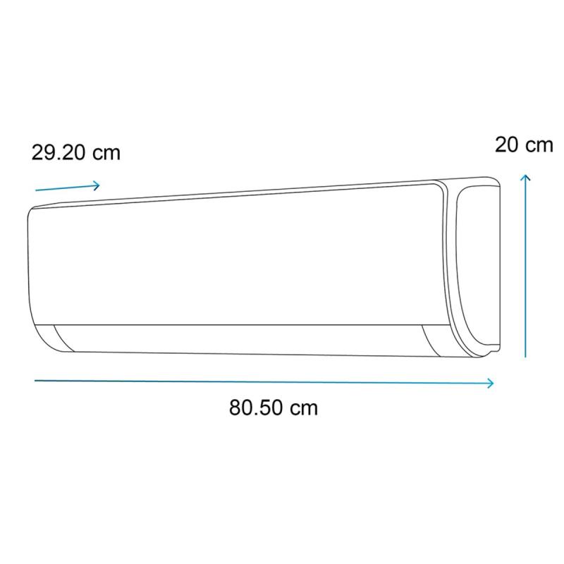 MABE AIRE ACONDICIONADO SPLIT DE 12000BTU INVERTER R32 MMI12CDBW