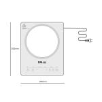 DRIJA ESTUFA DE MESA INDUCCION DE 1 QUEMADOR VITROCERAMICA MUNICH