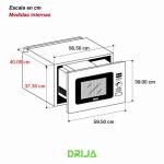 DRIJA HORNO MICROONDAS DE 0.9CUFT NAPOLI 25L