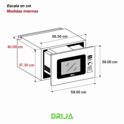 DRIJA HORNO MICROONDAS DE 0.9CUFT NAPOLI 25L