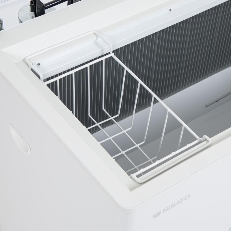 Nisato Congelador a gas horizontal de 6.7cuft blanco ncha250