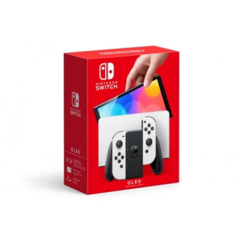 Nintendo Consola switch oled blanca de 64gb hegsk