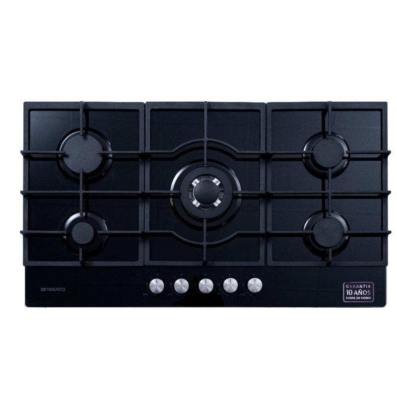 NISATO ESTUFA EMPOTRABLE A GAS DE 36" 5 QUEMADORES NPCT9051