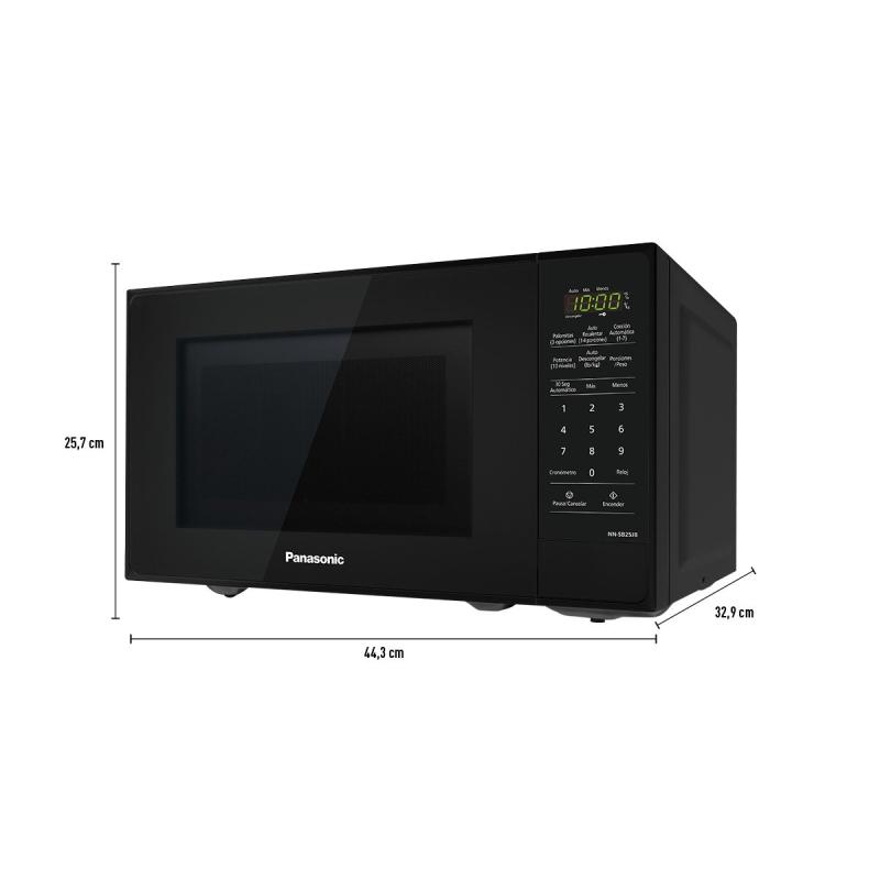 Panasonic Microondas de 0.7cuft 700w negro nnsb25