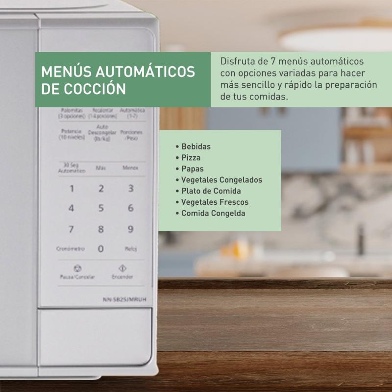 Panasonic Microondas de 0.7cuft 700w gris nnsb25