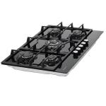 ESTUFA EMPOTRABLE NISATO A GAS 5 QUEMADORES 30" NPCT851GSDM