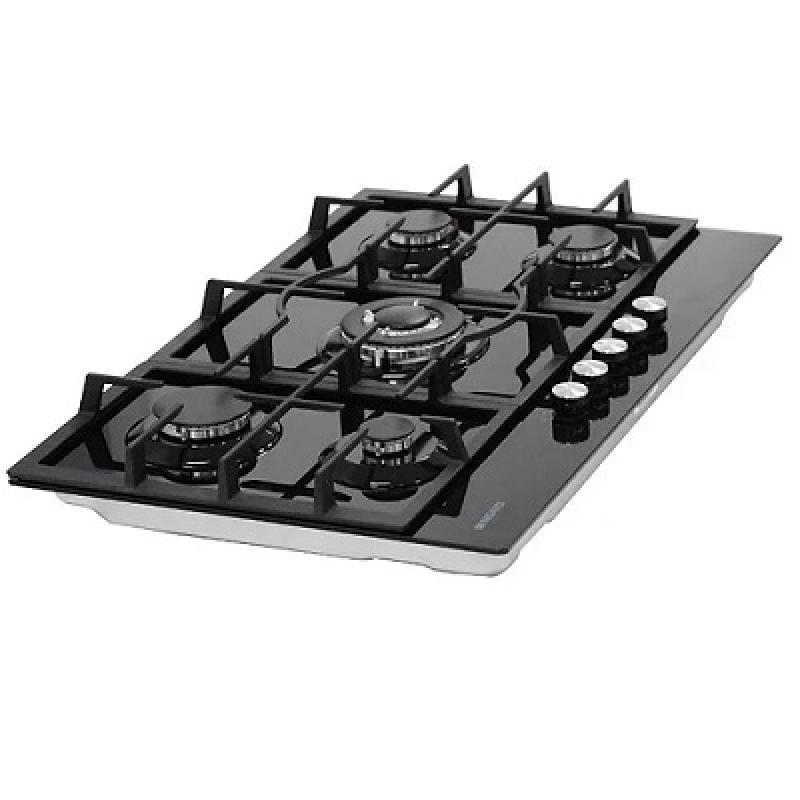 ESTUFA EMPOTRABLE NISATO A GAS 5 QUEMADORES 30" NPCT851GSDM
