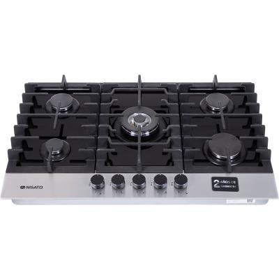 NISATO ESTUFA EMPOTRABLE A GAS DE 30" 5 QUEMADORES NPCT852