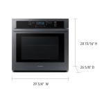 SAMSUNG HORNO EMPOTRABLE DE 30" ELECTRICO WI-FI RESISTENTE A HUELLAS NV51T5511SG