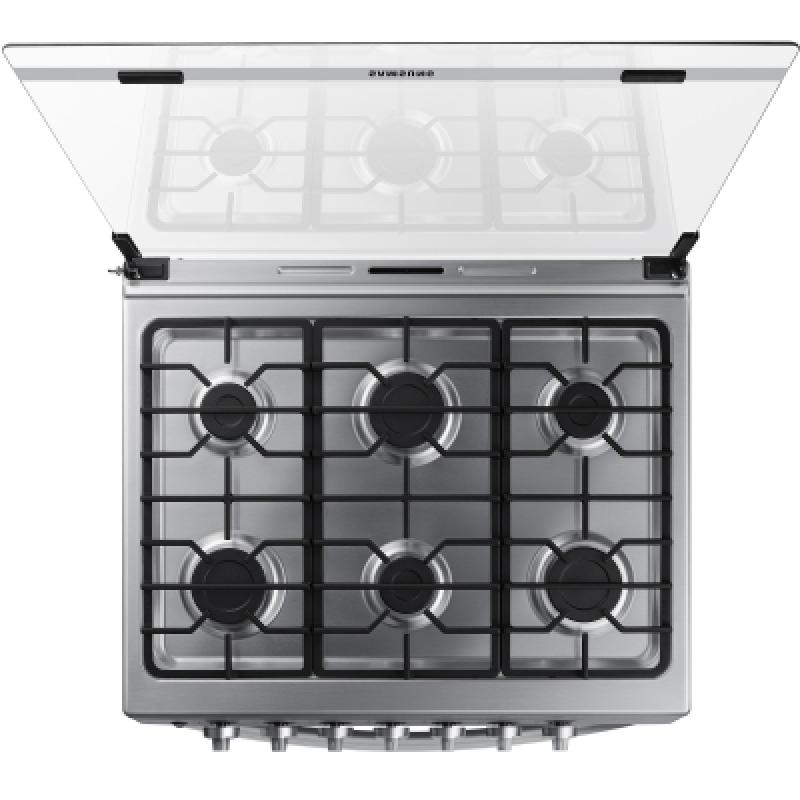 Samsung Estufa gas de 30" y horno de 5.2cuft nx52t3310