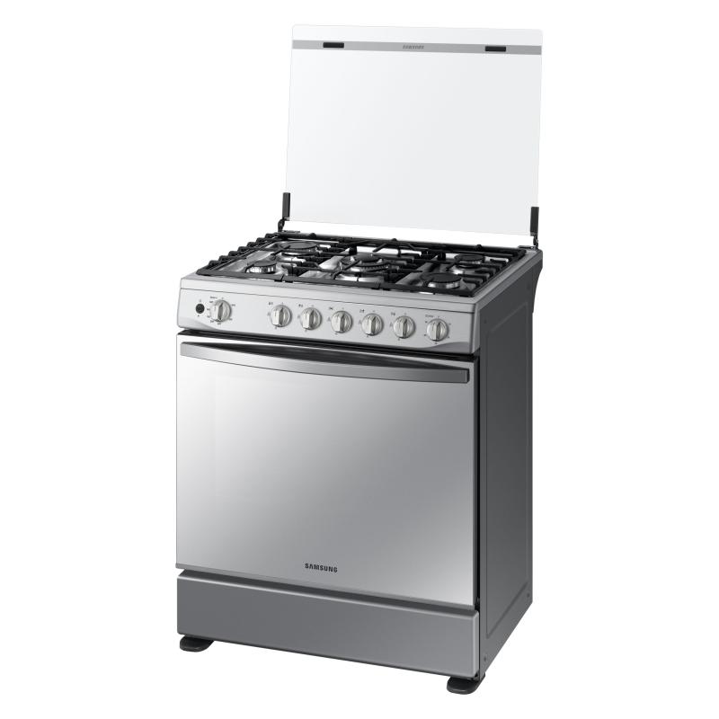 SAMSUNG ESTUFA A GAS DE 5 QUEMADORES DISEÃ‘O ESPEJO GRIS NX52T7522LS