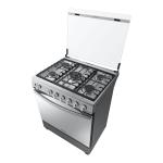 SAMSUNG ESTUFA A GAS DE 5 QUEMADORES DISEÃ‘O ESPEJO GRIS NX52T7522LS