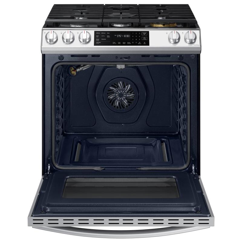 SAMSUNG ESTUFA A GAS BESPOKE DE 30" 5 QUEMADORES TRUE CONVECTION NX60BB851512