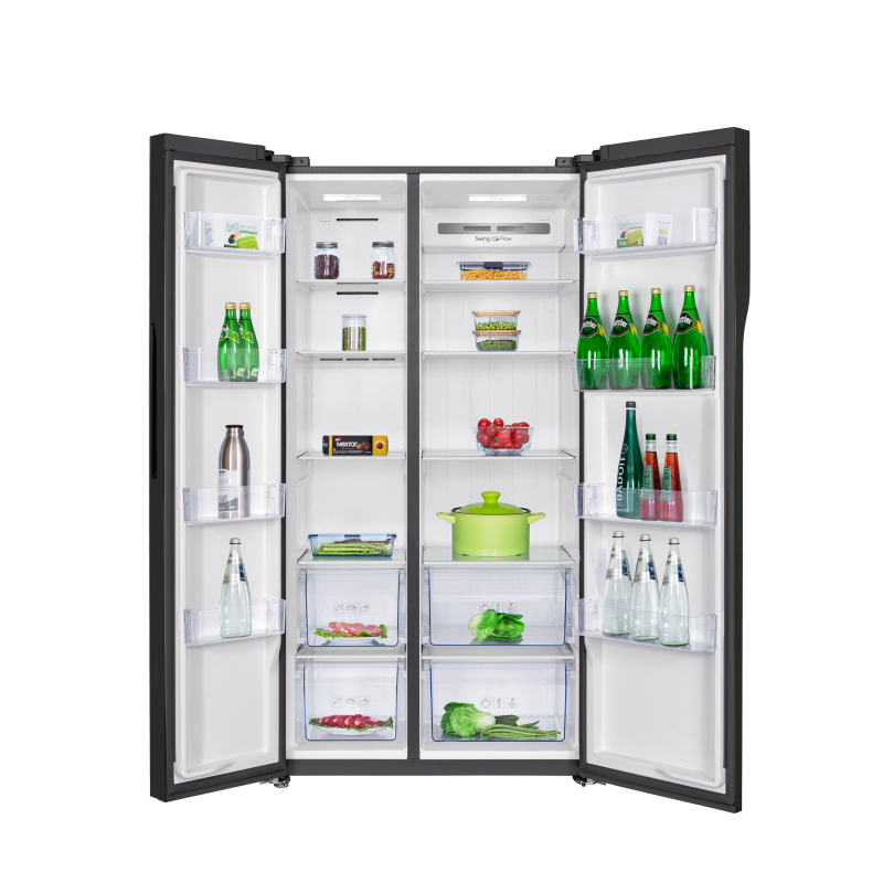 TCL REFRIGERADOR SIDE BY SIDE DE 22.2CUFT INVERTER NEGRO CRISTAL P650