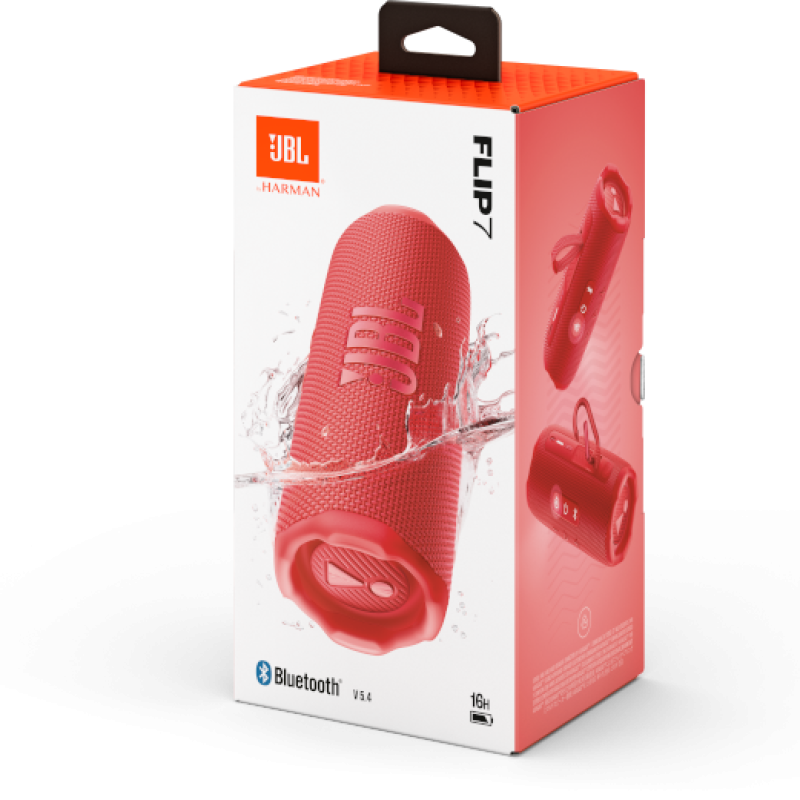Jbl Bocina portátil flip 7 a prueba de agua color rojo