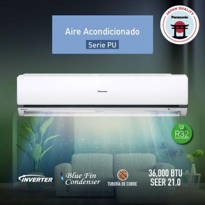 PANASONIC AIRE ACONDICIONADO DE 34133BTU INVERTER GAS R32 PU36AKV