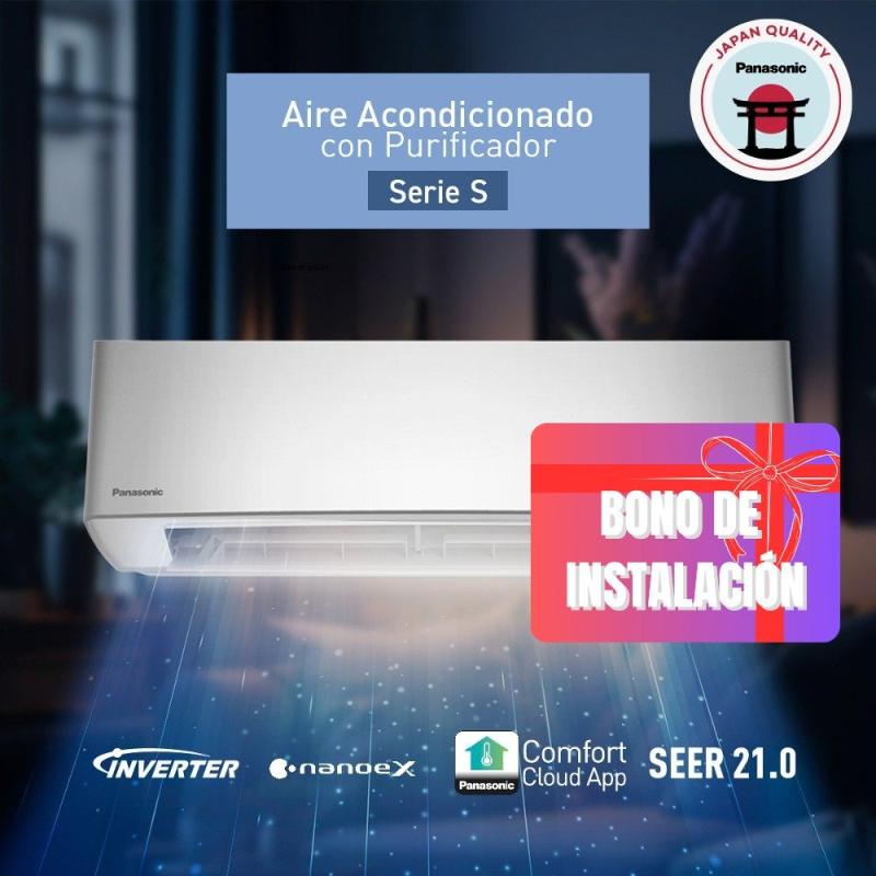 PANASONIC AIRE ACONDICIONADO INVERTER SERIE S DE 25200BTU CSCUS24
