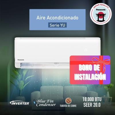 PANASONIC AIRE ACONDICIONADO DE 18255BTU INVERTER GAS R32 YU18AKV