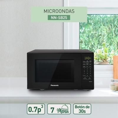 Panasonic Microondas de 0.7cuft 700w negro nnsb25