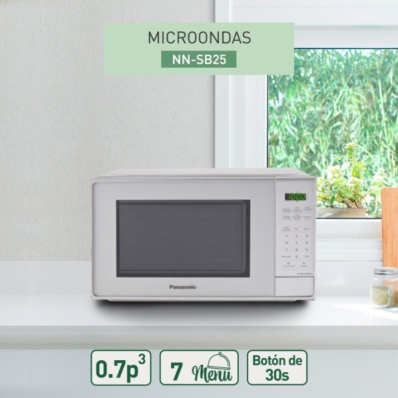 Panasonic Microondas de 0.7cuft 700w gris nnsb25