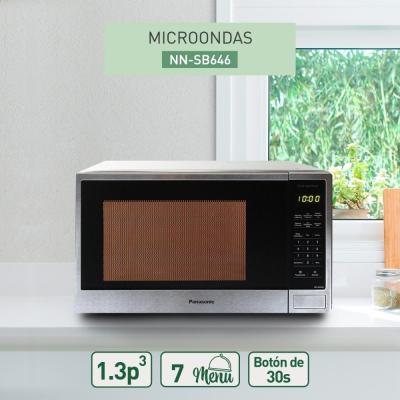 PANASONIC MICROONDAS DE 1.3CUFT SILVER NNSB646S