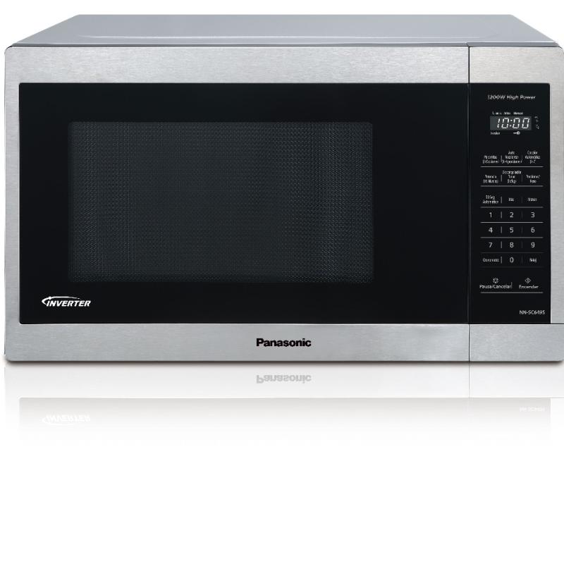 Panasonic Microondas de 1.3cuft inverter 1200w plateado nnsc649sr