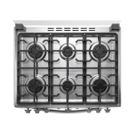 INDURAMA ESTUFA A GAS DE 30" 6 QUEMADORES COLOR ACERO LÃNEA ZAFIRO