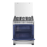 INDURAMA ESTUFA A GAS DE 30" 6 QUEMADORES COLOR ACERO LÃNEA ZAFIRO