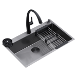 DRIJA FREGADOR EMPOTRABLE DE 84CM CON MANGUERA EXTRAIBLE PARMA